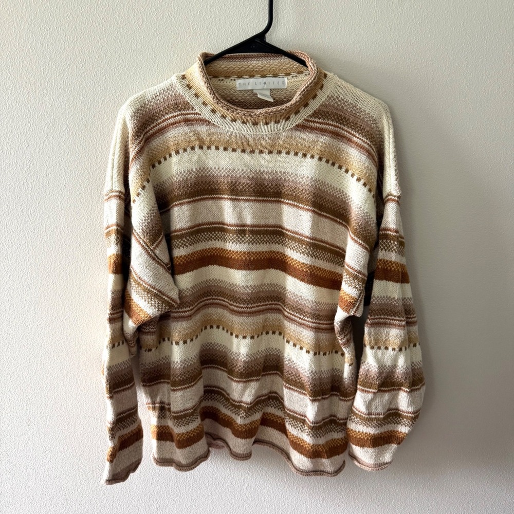 The Limited multi colored cowl neck oversized long sleeve sweater size m/l